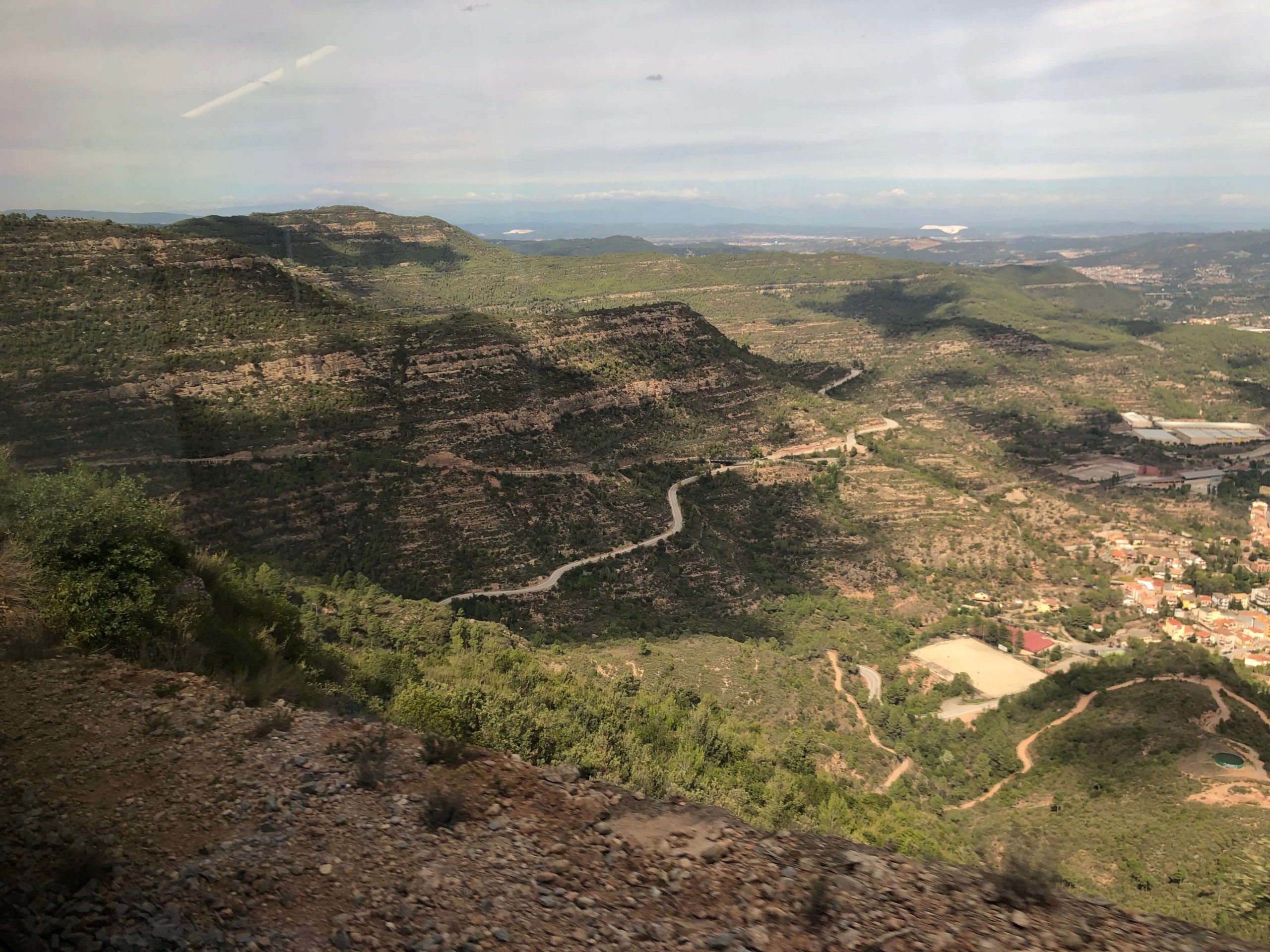 登山電車からの景色