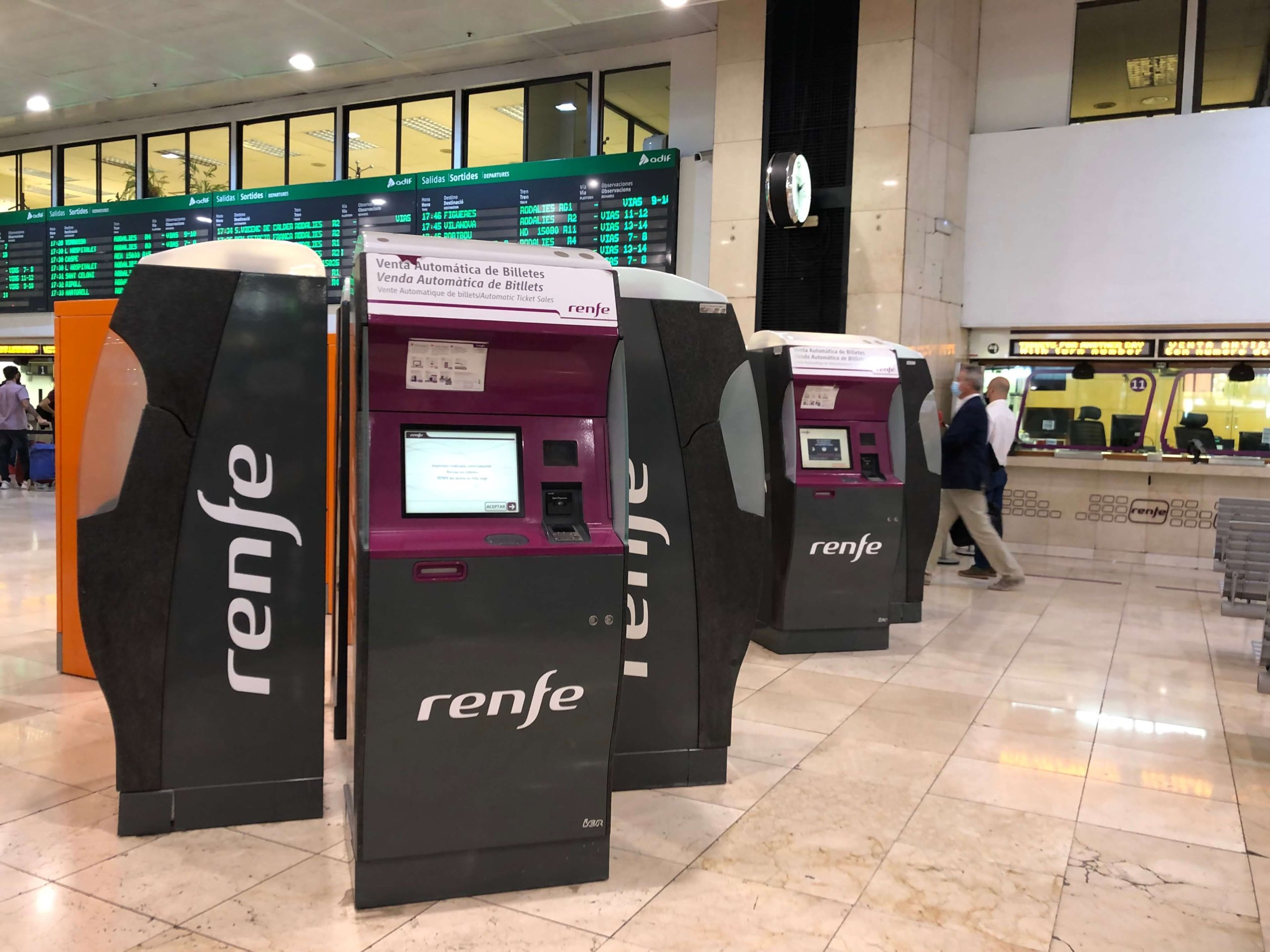 renfe券売機