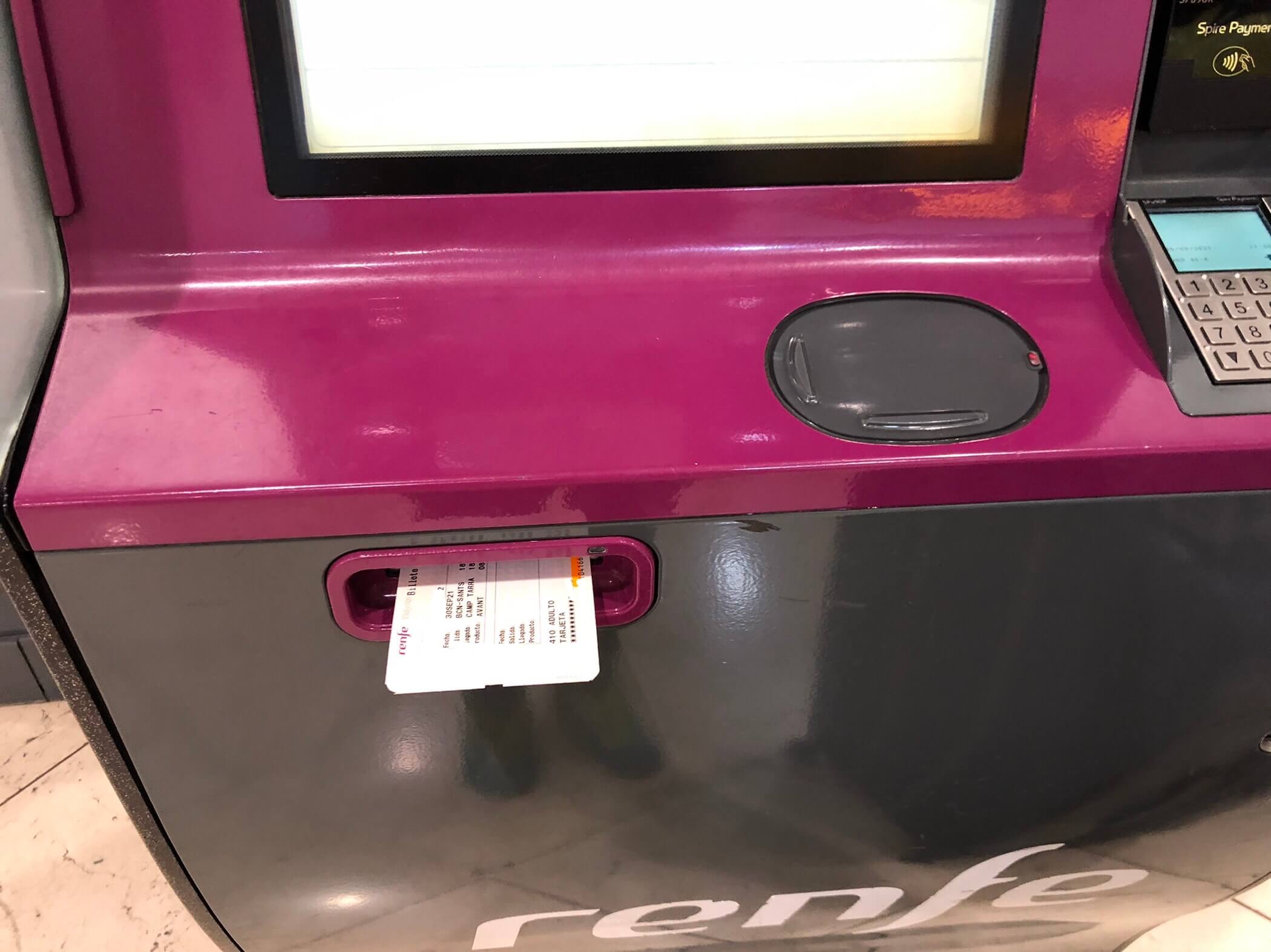 renfe券売機