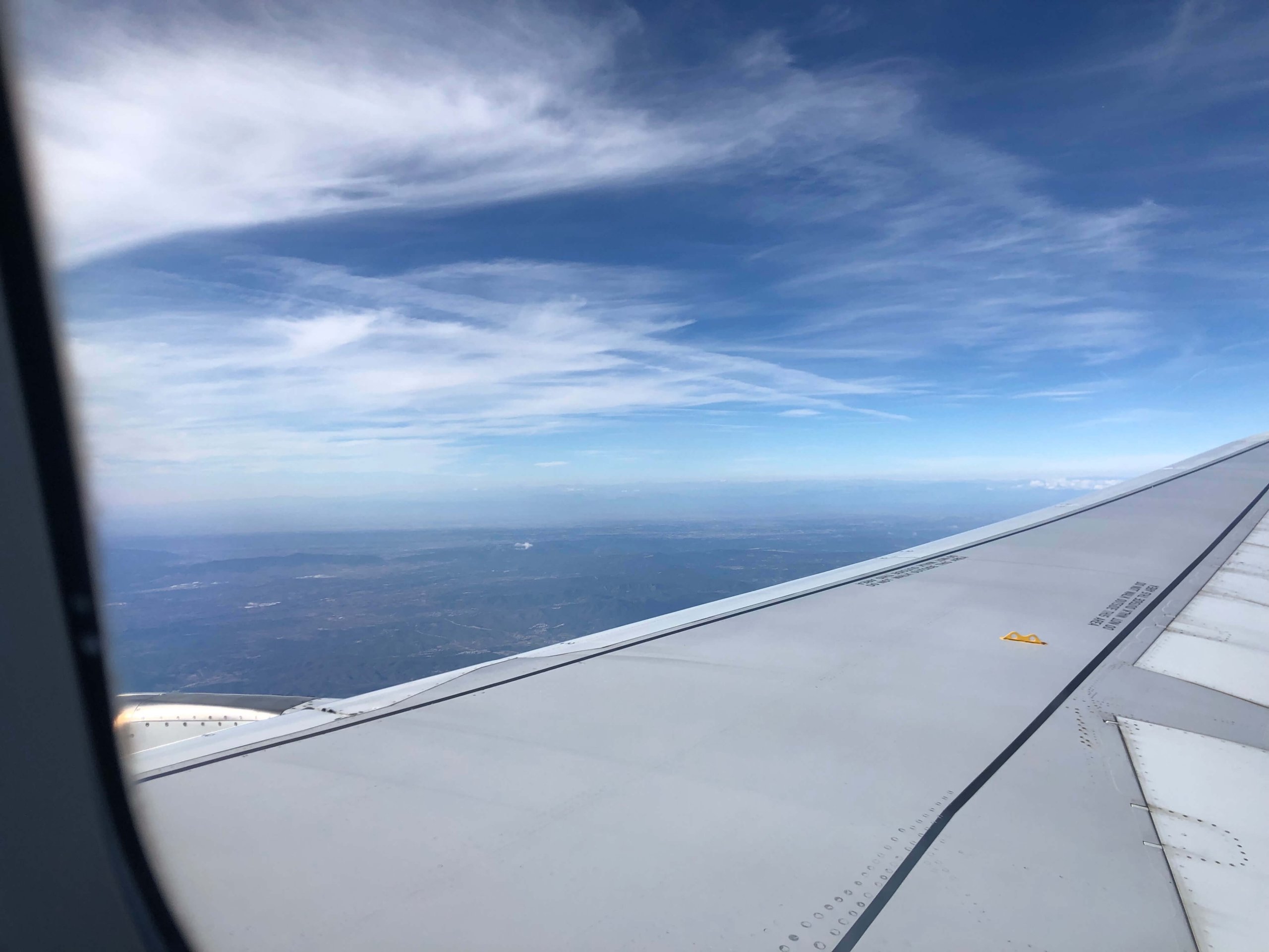 飛行機からの景色