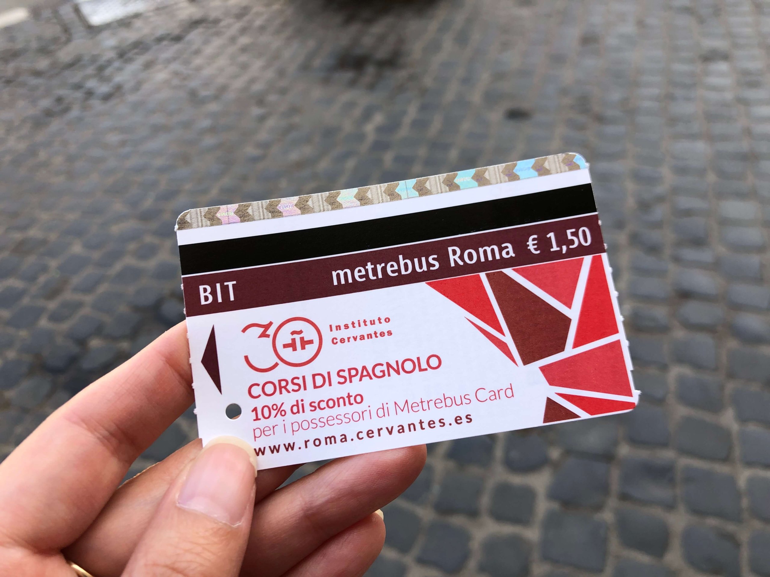 メトロ・バスのチケット