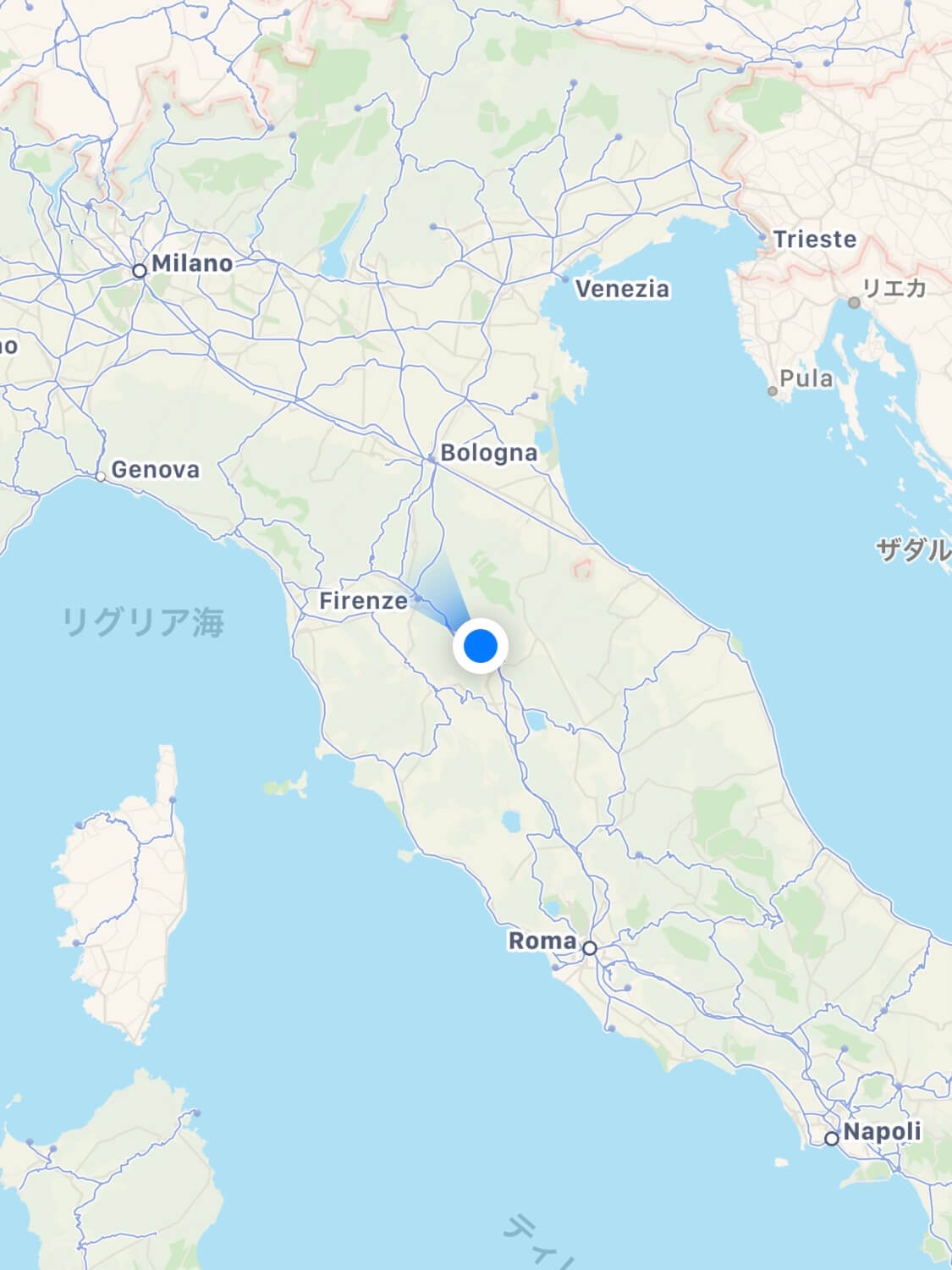 イタリアのマップ