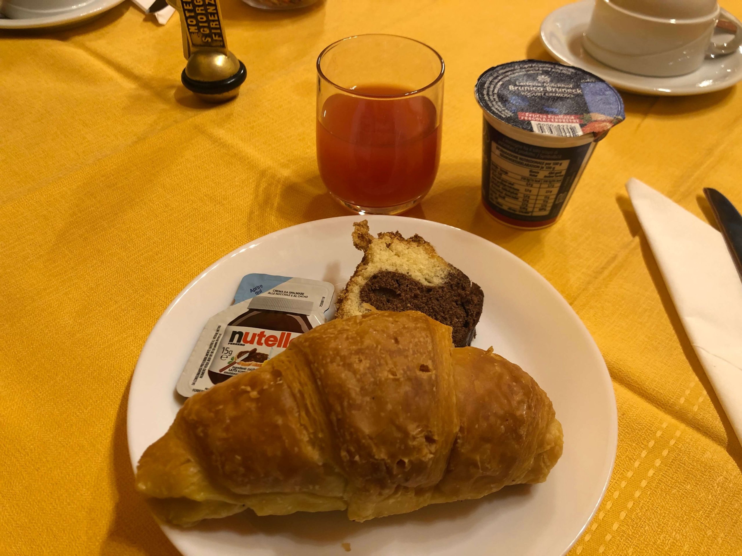 ホテル サン ジョルジオ・朝食食べたもの