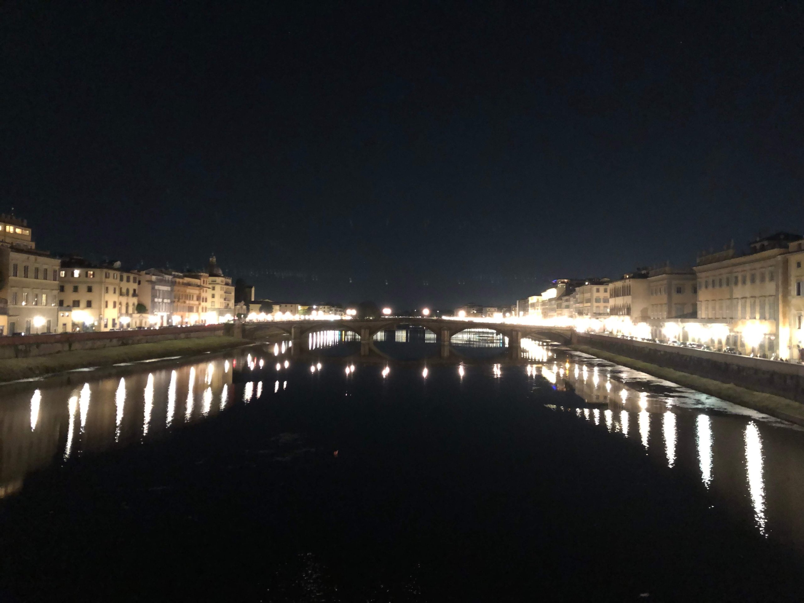 フィレンツェ・アルノ川夜景