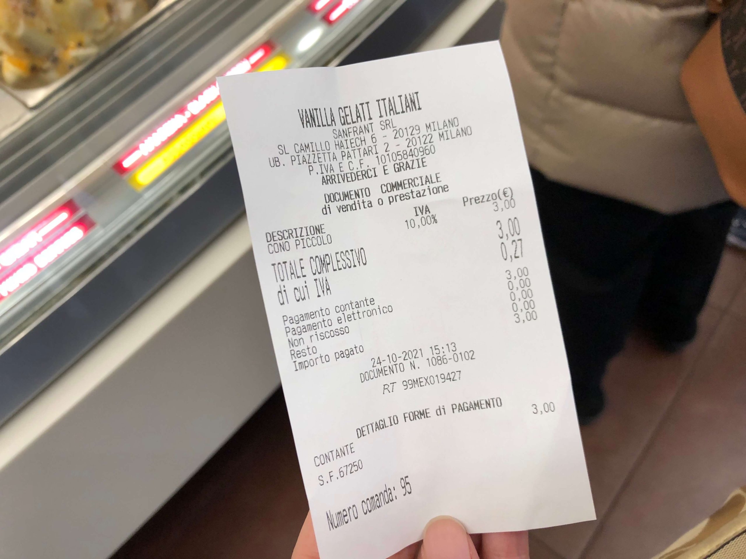 ミラノ・Vanilla Gelati Italiani