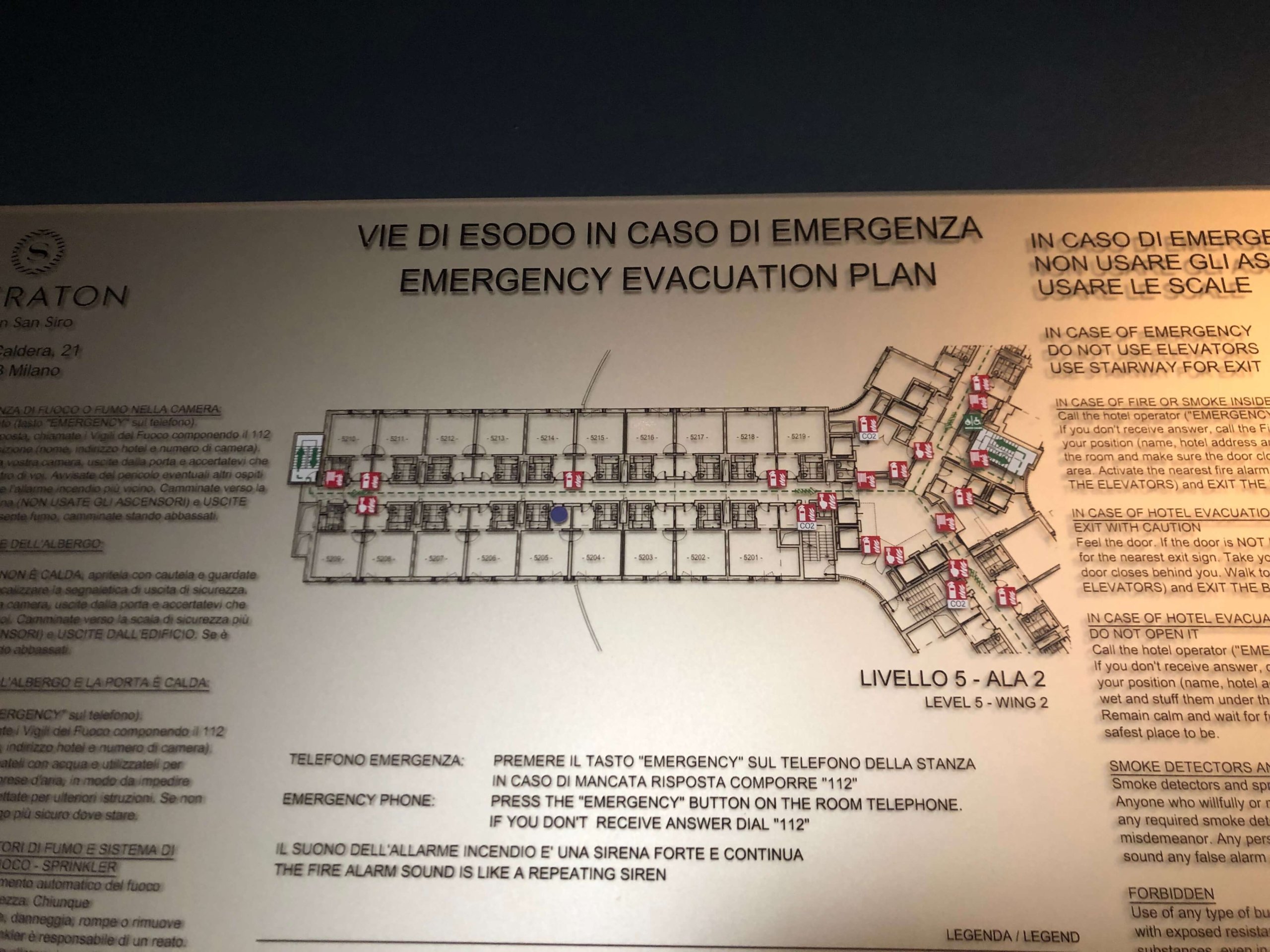 シェラトン・お部屋の配置