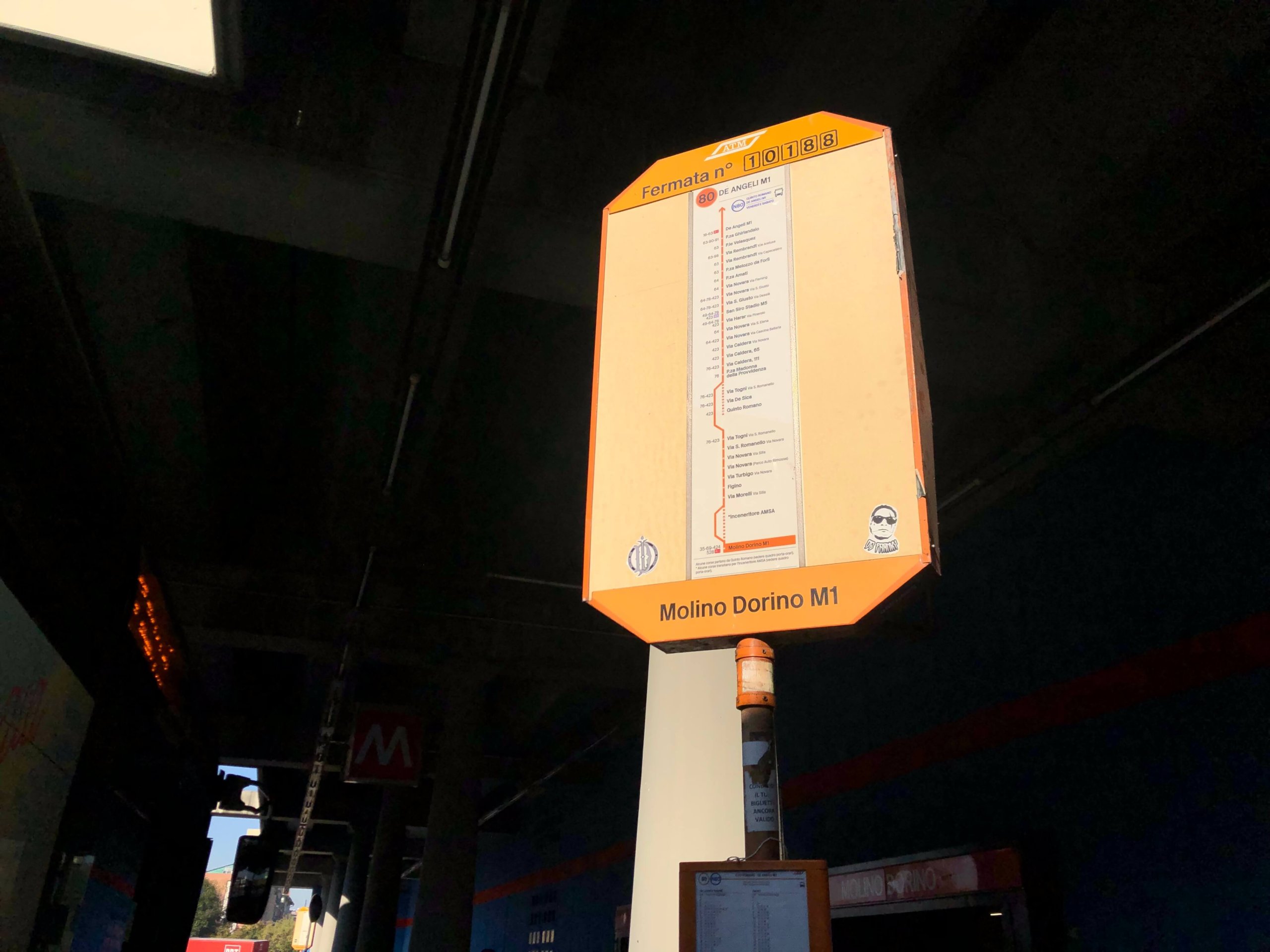 ミラノ・Molino Dorinoバス停