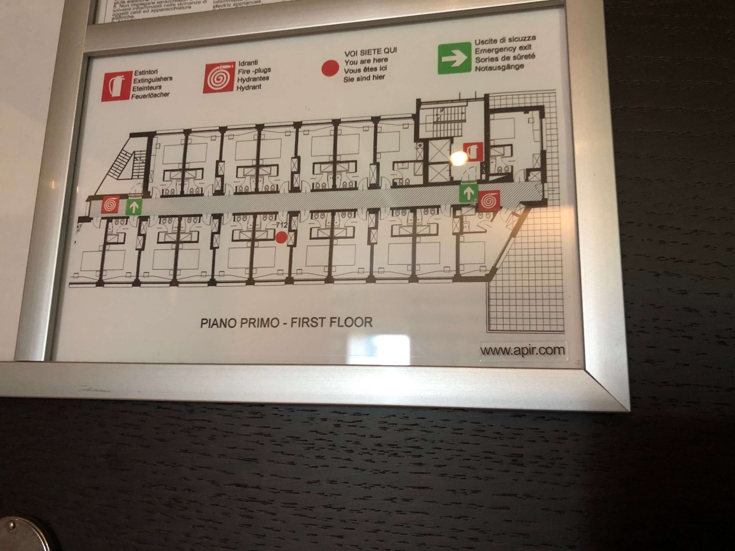 メルキュール・ベルガモエアポート・お部屋の配置