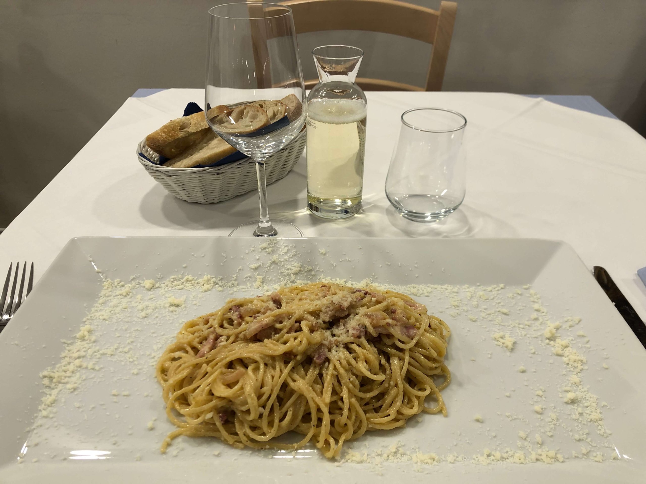 Trattoria Da Adele・ワインとパスタ