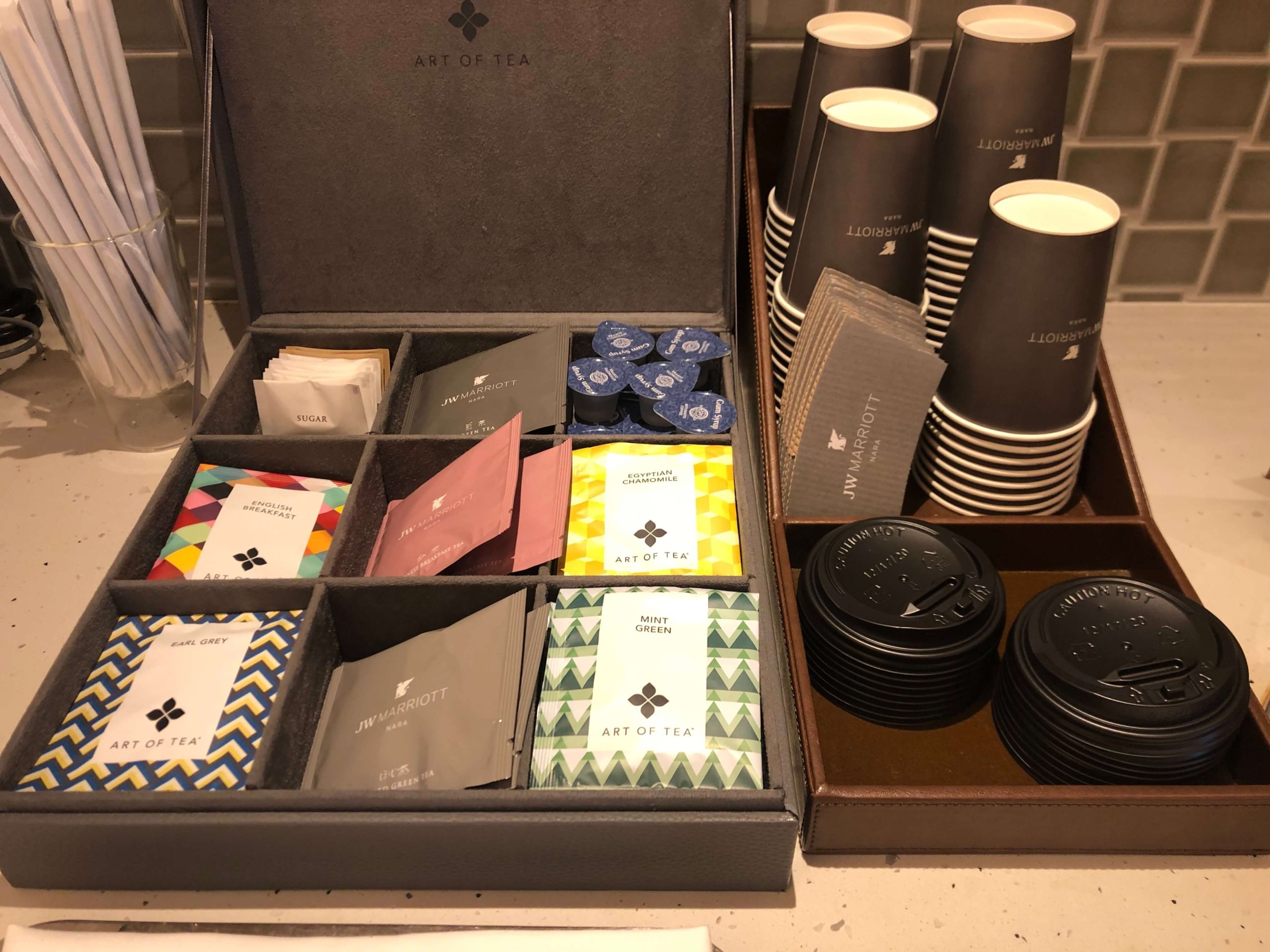 JWマリオット奈良・ラウンジのお茶