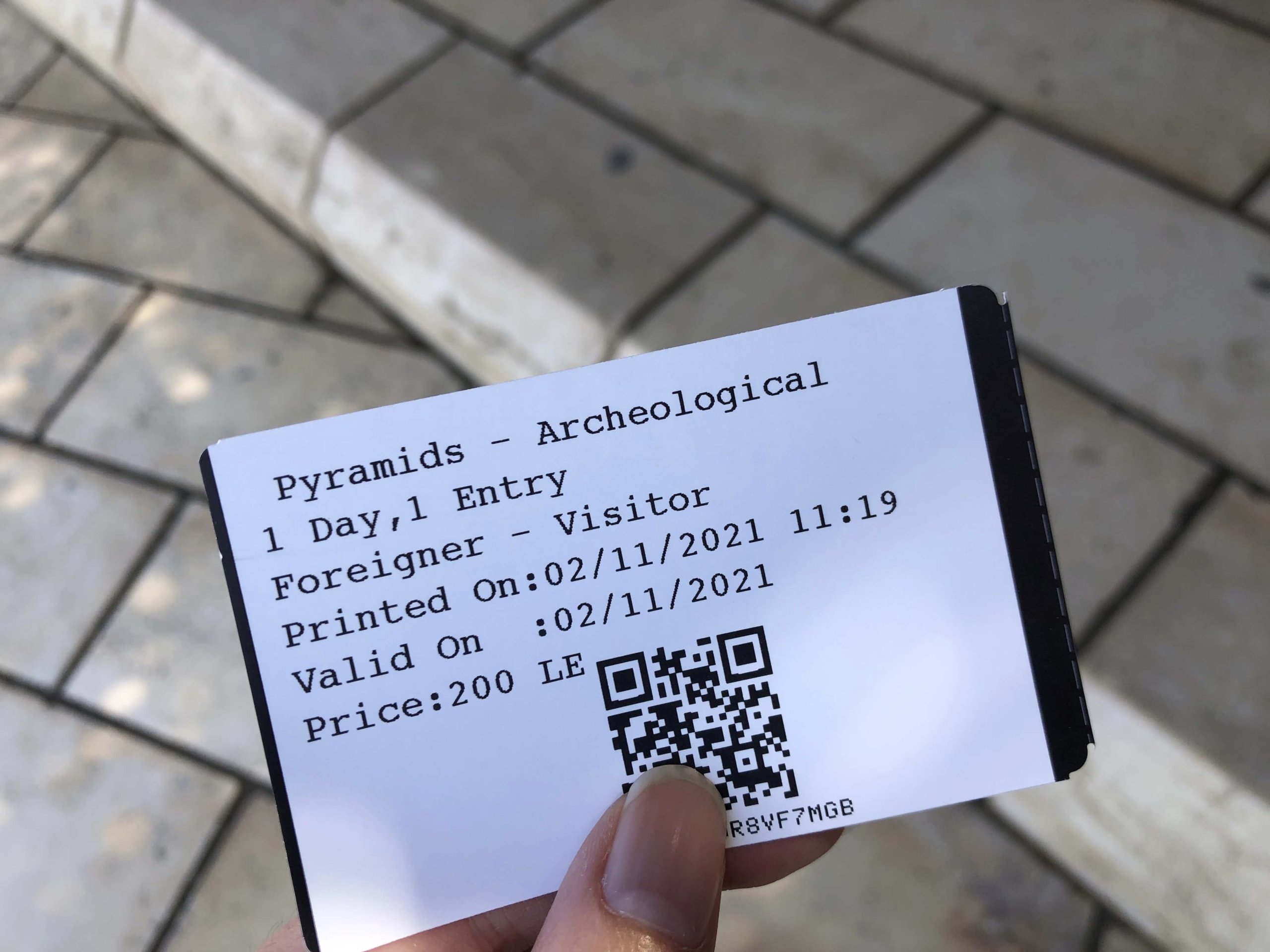 ギザのピラミッド・チケット