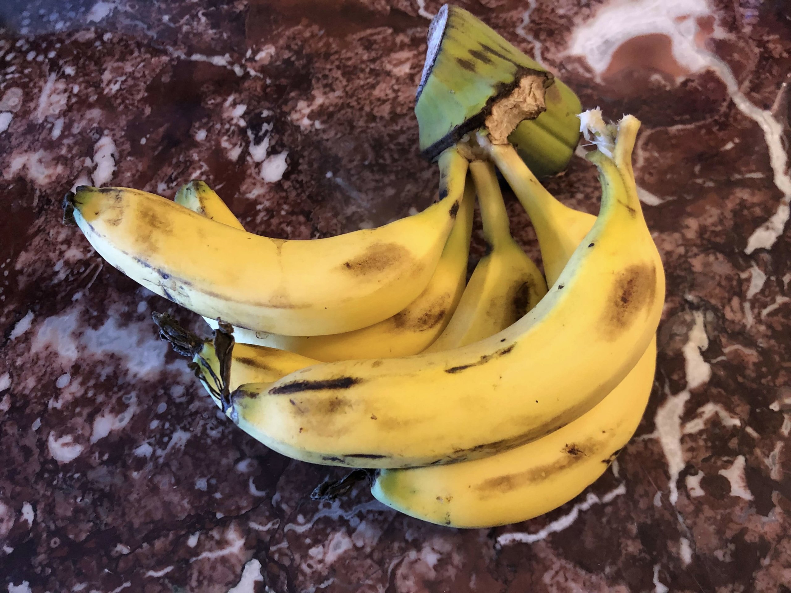 運転手にもらったバナナ