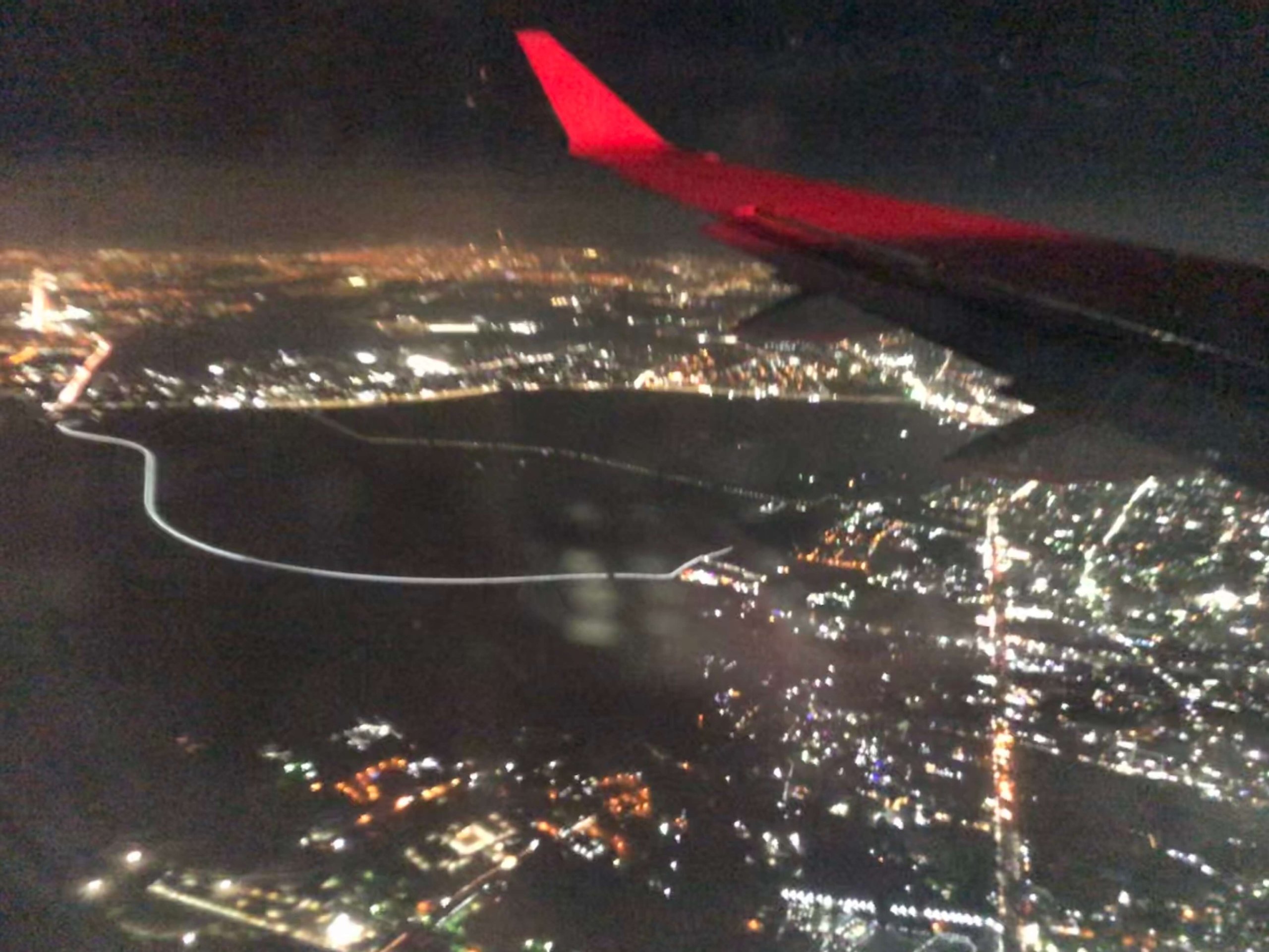 飛行機からの景色